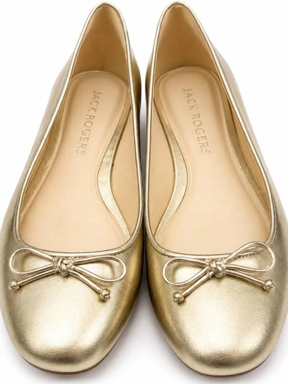 Jack Rogers Women’s Kenlyn Ballet Flat Gold Metallic